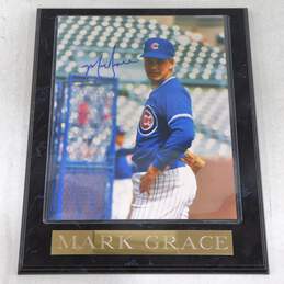Chicago Cubs Mark Grace Signed Photo Display