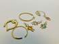 14k gold and stones scrap jewelry, 4.6g image number 3