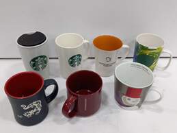 Bundle of 7 Assorted Starbucks Ceramic Coffee Mugs & Tumbler