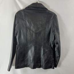 Wilsons Women Black Leather Jacket M alternative image