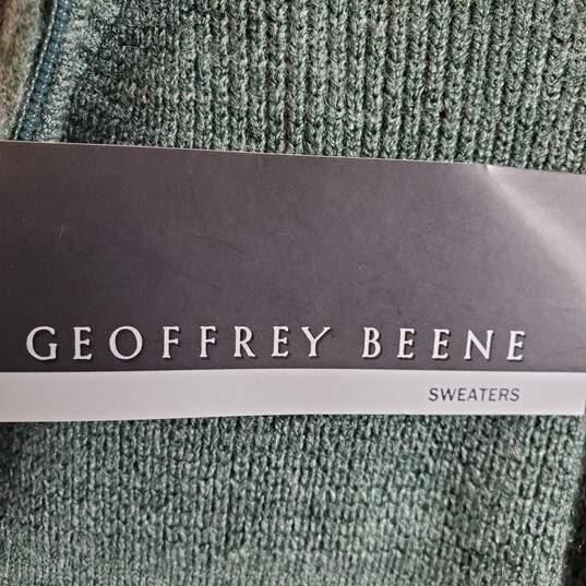 Geoffrey Beene Men Green Knitted Sweatshirt L NWT image number 5