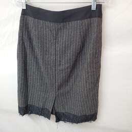 Wm The Limited Gray Black Green Striped Skirt Sz 4 Indonesia alternative image