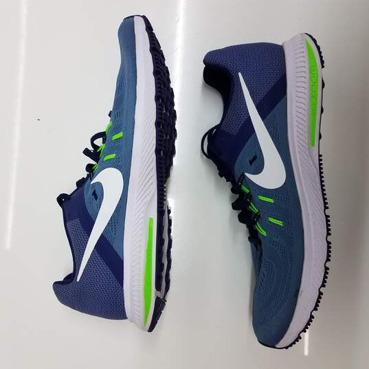 Depresión hipocresía ganso Buy the Men's Nike Zoom Winflo 2 'Blue/Lime' 807276-403 Running Shoes Size  14 | GoodwillFinds