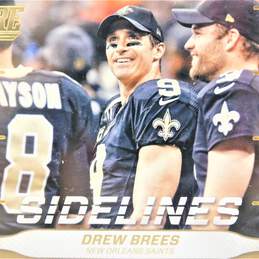 2016 Drew Brees Score Sidelines Gold New Orleans Saints alternative image