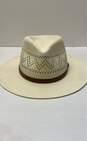 Ultrafino Black Creek Ivory Straw Hat Size M 7 1/8 image number 1