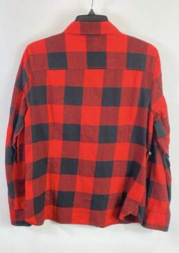 Tommy Hilfiger Women Red Plaid Button Down Shirt M alternative image