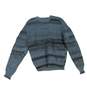 Womens Blue Long Sleeve Crew Neck Knitted Pullover Sweater Size Small image number 1