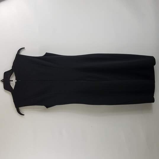 White House Black Market Women Black Sleeveless Dress S NWT image number 2