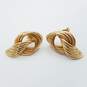 14K Gold Twist Tubular Earrings 3.2g image number 1