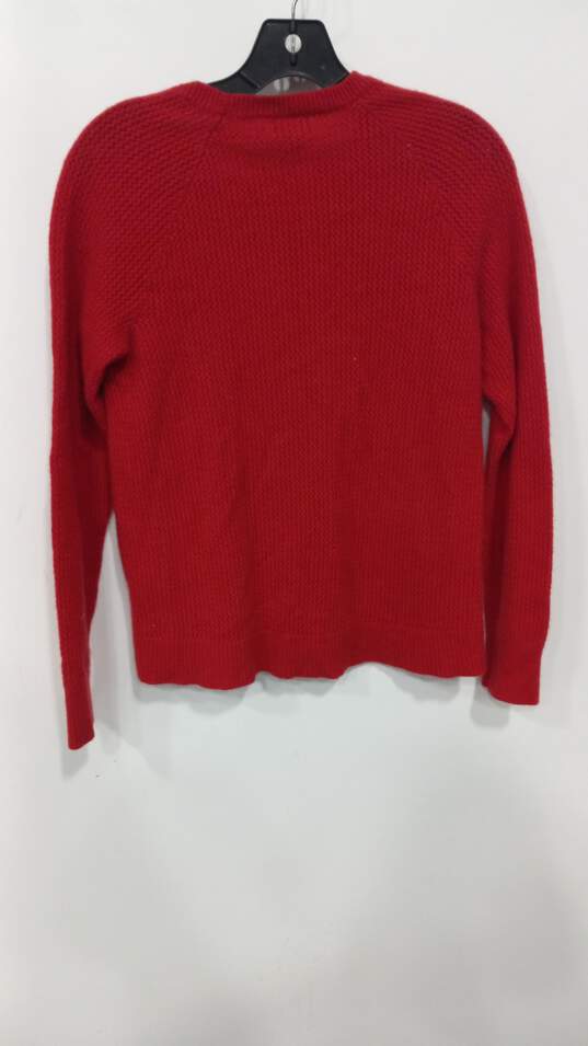 Patagonia Women's Red Knit Long Sleeve Sweater Size M image number 2
