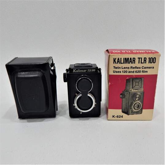 Vintage Kalimar TLR 100 Twin Lens Reflex Camera w/ Case and Original Box image number 1