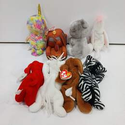 Bundle of 8 TY Beanie Baby Plush Toys alternative image