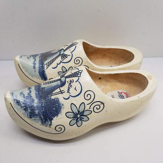 Made In Holland Clog Shoe Blue Windmill Size 23cm/ 9inches image number 3