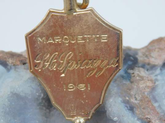 Vintage 10K Yellow Gold Marquette Chapter Alpha Omega Alpha Medical Honor Society Pendant Charm 4.6g image number 2