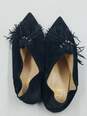 Authentic Christian Louboutin Black Pointed Flats W 7 image number 6