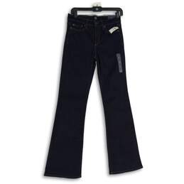 NWT GAP Womens Blue Denim Stretch 5-Pocket Design Bootcut Jeans Size 28