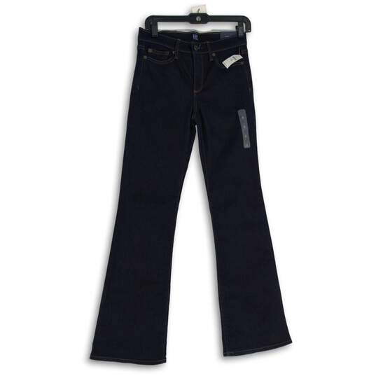 NWT GAP Womens Blue Denim Stretch 5-Pocket Design Bootcut Jeans Size 28 image number 1