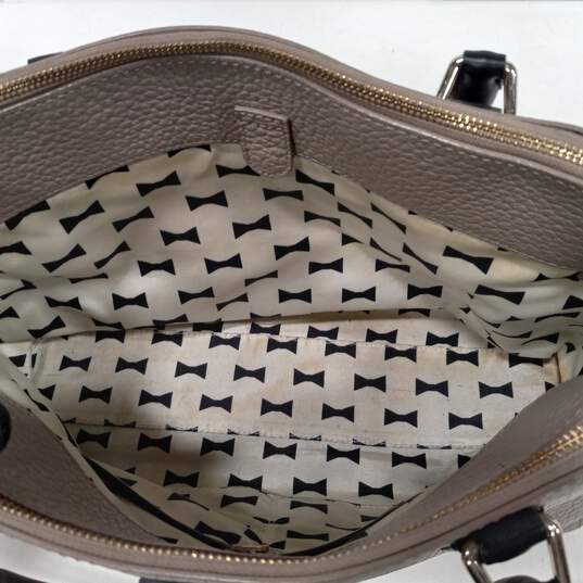 Bundle of 2 Kate Spade Taupe Leather Handbags (Brown/Beige/Black and Black) image number 4
