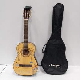 Brown Crafter Ashland Kid's Starter Guitar w/ Design On Guitar w/ Case