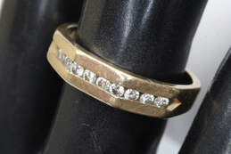 14K Yellow Gold Diamond Accent Ring (SZ 8.25)