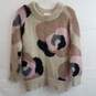 Kate Spade New York Deco Rose Mohair Blend Sweater Beige/Pink Size XS image number 1