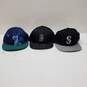 Lot of 3 Seattle Mariners Baseball Caps image number 1