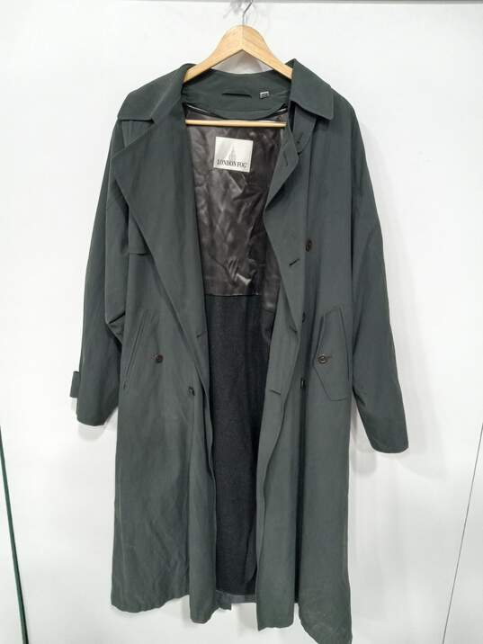London Fog Gray Trench Coat Men's Size 44L image number 1