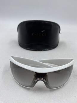 Gucci White Sunglasses - Size One Size