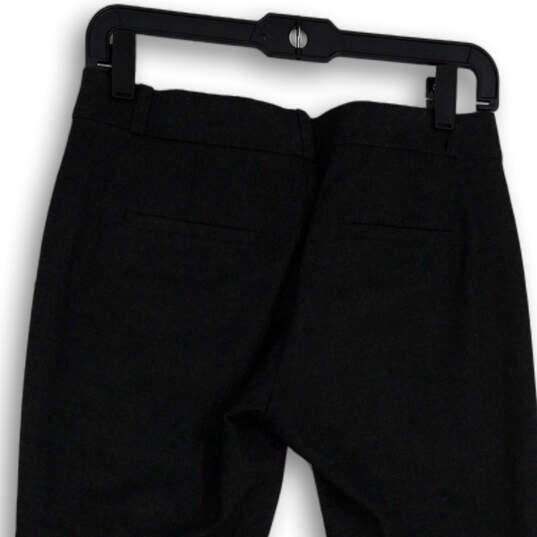Womens Gray Flat Front Slash Pockets Skinny Leg Ankle Pants Size 0P image number 4