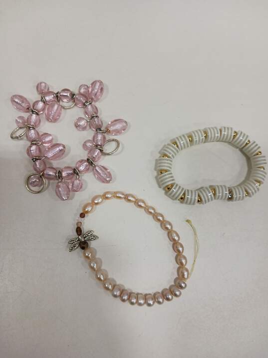 Bundle of Pink Themed Costume Jewelry image number 2