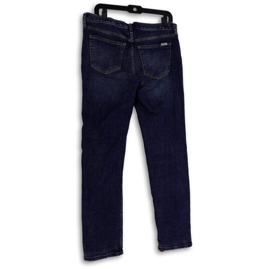 Womens Blue Denim Medium Wash Pockets Stretch Straight Leg Jeans Size 6 image number 2