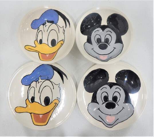 VTG Walt Disney Mickey Mouse & Donald Duck Embossed Plate & Bowl Sets image number 1