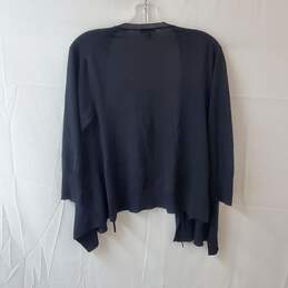 Eileen Fisher Italian Yarn Black Cardigan Size M alternative image