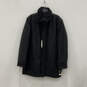 NWT Womens Black Collared Long Sleeve Regular Fit Full-Zip Overcoat Size XL image number 1