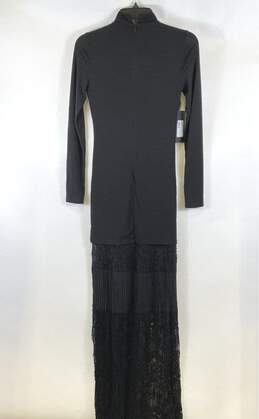 NWT Marciano Womens Black Long Sleeve Mock Neck Pullover Maxi Dress Size XS alternative image