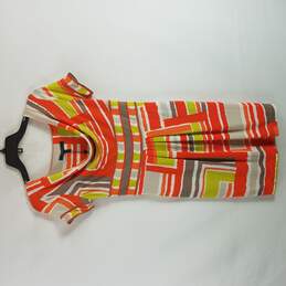 BCBGMaxazria Women Multicolor Tangiercom Short Sleeve Dress Mid S NWT