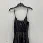 NWT Express Womens Black Sleeveless Sparkly Surplice Neck Sheath Dress Size S image number 3