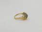 10K Yellow Gold Diamond Accent Statement Ring 3.7g image number 3