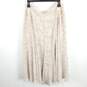 Ann Taylor Women Beige Printed Flared Skirt Sz 14 NWT image number 1