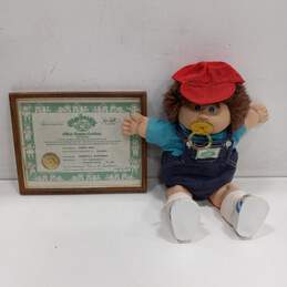 Cabbage Patch Kids Doll w/ Framed Adoption Certificate