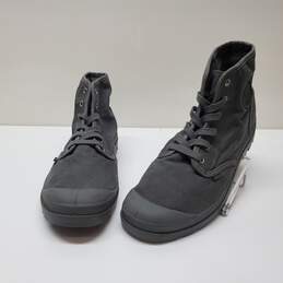 Palladium Pampa Hi Black Noir Canvas High Top Combat Boots Mens Sz 10.5
