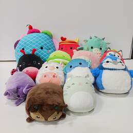 Bundle of 13 Assorted Squishmallow Plush Toys