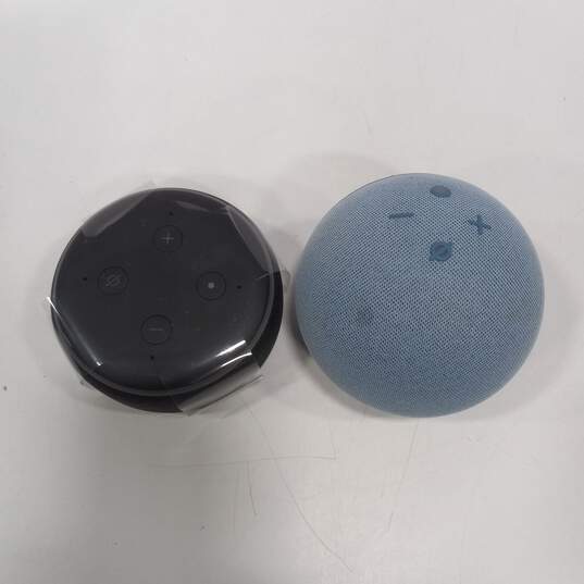 Pair Of Amazon Echo Dot Smart Speakers image number 2