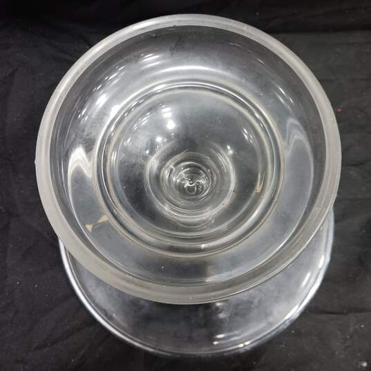 2 Pyrex Glass Loafs and One Glass Cake Stand image number 4
