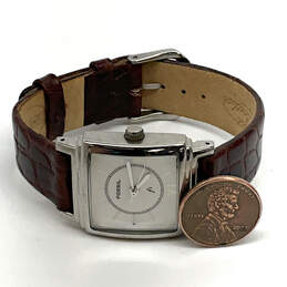 Designer Fossil ES-9282 Silver-Tone Stainless Steel Analog Wristwatch alternative image