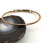 Designer Michael Kors Rose Gold Crystal Pave Hinge Fashion Bangle Bracelet image number 3