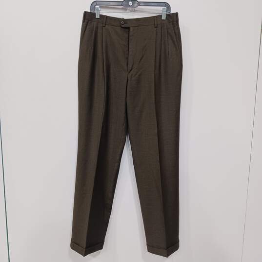 Zanella Men's Brown Dress Pants Size 34 image number 1
