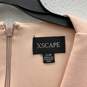 Xscape Womens Pink Surplice Neck Sleeveless Back Zip Sheath Dress Size 20W image number 3