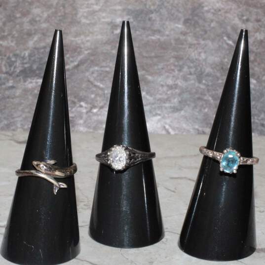 Assortment of 3 Kabana Sterling Silver Rings (Sizes 5.5, 7, 7) - 6.1g image number 1