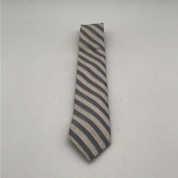 NWT Mens Multicolor Striped Adjustable Four-In-Hand Pointed Neck Tie